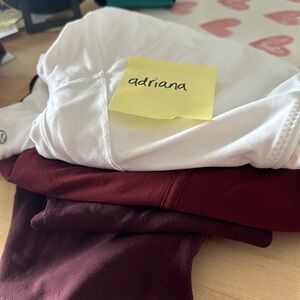 lululemon bundle - aligns, shorts and quarter zip